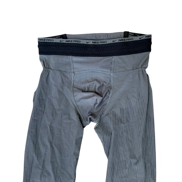 Nike Pro Dri Fit Adv Recovery Compression Tights Training Pants Mens Medium Gray - Picture 2 of 8